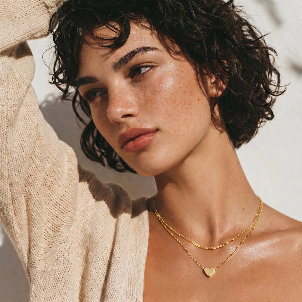 Collana a Strati con Cuore | FISÒ Gioielli