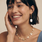 Collana di Perle Foglia Dorata | FISÒ Gioielli